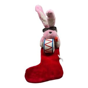 Energizer Bunny with Drum Christmas Stocking 29" Advertising Plush 1993